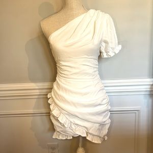 HELLO MOLLY • one shoulder dress with tags still attached.